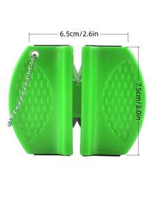 Portable Handheld Knife Sharpener, Mini Dual Grind Slots Kitchen Knife Sharpening Tool, Pocket Size Quick Sharpening Tool For Home Kitchen Knives - Multicolor - View 4