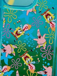 SpongeBob SquarePants | Joivida Blue Anti-Fall Protective Space Phone Case, Compatible With IPhone 13–17 Series - Multicolor - View 3