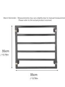 Heavy-Duty Metal Cart, Non-Slip Wheels With Lockable Mechanism, Sturdy Square Shelves - Multi-Purpose Cart For Indoor And Outdoor Use With Locking Mechanism, Suitable For Home, Garden - Multicolor - View 4