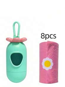 Baby Printed Diaper Garbage Bag Set, Portable Buckle Capsule Storage Box, Baby Diaper Dirty Diaper Replacement Bag Plastic Bag - Multicolor - View 6