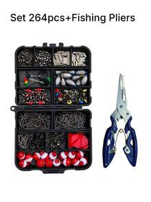 Ultimate Lure Fishing Gear Set - A Portable Complete Set That Includes A Crank Hook, Swivel Ring, Lead Sinker, And Various Accessories, Making It An Ideal Choice For Anglers And The Perfect Christmas Gift For Winter And Night Fishing. - Multicolor - View 5