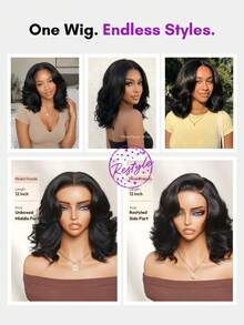 ALL READY WIG 分層蓬鬆波波頭 Bye-Bye Slip™ 7*5 蕾絲封口 無膠 日常柔美層次感 慵懶夏日時尚 肩長即戴 透氣波浪捲 透明蕾絲 分髮靈活 可抽繩 100% 真人髮 初學者友善 - SNatural - 查看 4