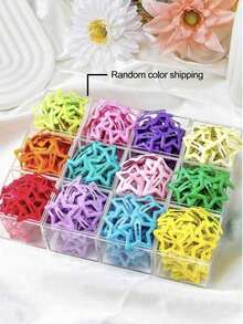 BestieMix 160/12pcs Ladies Candy Color Star Shaped Sweet And Cool Cute Girl Heartbreak Hair Bangs Hair Clips Versatile Hair Accessories - Multicolor - View 7