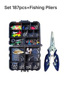 Ultimate Lure Fishing Gear Set - A Portable Complete Set That Includes A Crank Hook, Swivel Ring, Lead Sinker, And Various Accessories, Making It An Ideal Choice For Anglers And The Perfect Christmas Gift For Winter And Night Fishing. - Multicolor - View 6
