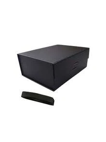 3 PiecesLuxury Gift Box Set, Magnetic Closure, With Ribbon. Ideal For Groomsman Proposal, Wedding, Christmas, Halloween, Birthday Gifts (Black). - Black - View 8