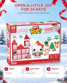 Funko Bitty Pop Character Countdown Calendar, Princess And Design Optional, 24 Pieces Buildable Castle Scene For Shelf Display - Multicolor - View 3