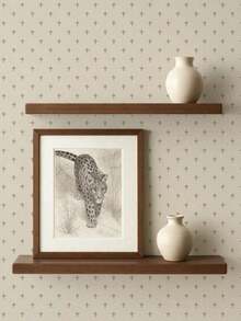 Removable Adhesive Wallpaper With Simple Antique Pink Pattern, Classic Modern Botanical Design, Timeless Traditional Wallpaper - 1PC - View 9
