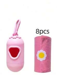 Baby Printed Diaper Garbage Bag Set, Portable Buckle Capsule Storage Box, Baby Diaper Dirty Diaper Replacement Bag Plastic Bag - Multicolor - View 5