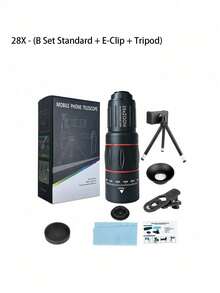 Mobile Phone Telescope 28/36/64 Times High-Definition Zoom Lens, Concert Travel Bird Watching And Moon Viewing Artifact, Portable External Telephoto Camera, A Must-Have For Recording Beautiful Moments - Multicolor - View 9