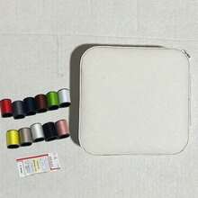 1-Piece Mini Travel Sewing Set, Artificial Leather Sewing Bag, Beginner's Small Sewing Tool Kit, Zippered Cross Stitch Storage Box (The Box Can Also Be Used As A Jewelry Storage Box After Use) - A Complete DIY Handmade - Multicolor - View 11