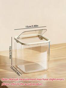 Cute Square Mini Transparent Desktop Trash Can High‑Appearance Small Paper Basket Household Waste Bin For Dorm Living Room Bedroom Compact Desk Garbage Holder Practical Dorm Desktop Daily Household Waste Accessory - multicolor - View 13