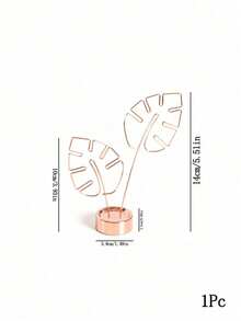 Cirelle 1Pc/2Pcs Photo Holder Stand, Hollow Monstera Tropical Leaf Shape Memo Clip, Non-Slip Stable Base, Aesthetic Boho Desk Decor, Multi-Functional Card & Picture Holder For Home Office Wedding Party, Housewarming Birthday Holiday Present - Multicolor - View 14