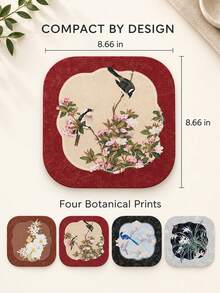 Haus Hana Diatomite Water‑Absorbent Table Mat, Quick‑Drying Tea Coaster Tea Mat, Heat‑Insulating Drainage Pad For Tea Cup & Tableware - Multicolor - View 3