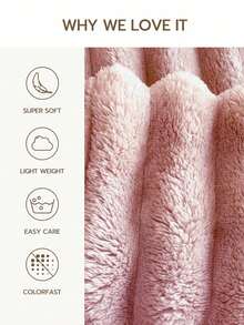 Cirelle Ultra Soft Plush Faux Fur Throw Blanket, Textured Wave Ribbed Fleece Blanket, Warm Cozy Decorative Blanket Throw For Couch, Sofa, Bed, Bedroom Decor - Bean paste color - View 2