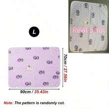 1pc Summer Tulip Print Washable Small Pet Mat, Quilted Breathable Reusable Small Animal Sleeping Pad Bed, Rabbit, Hamster And Other Small Pet Cage Resting Accessory - View 8