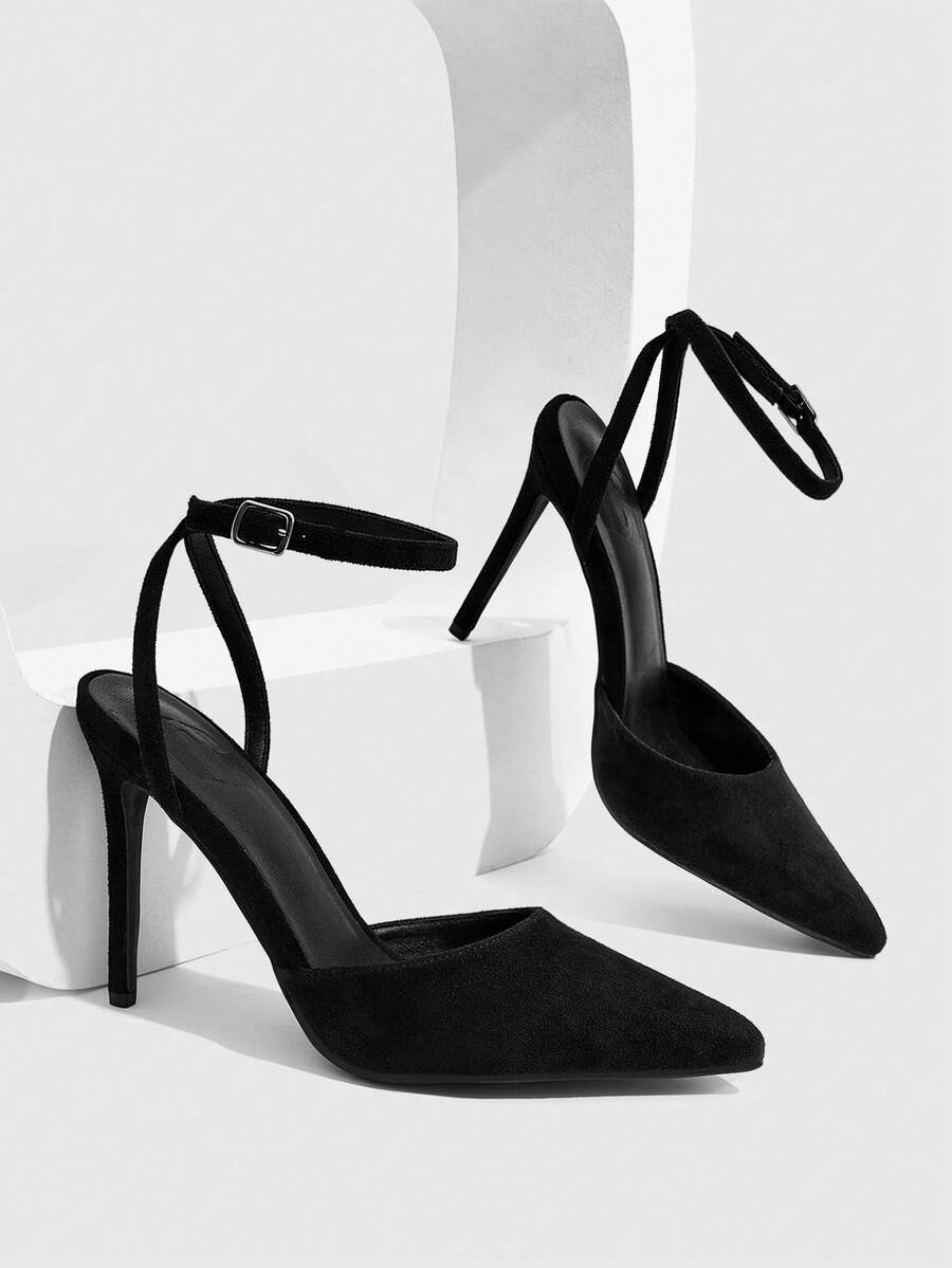 CUCCOO SZL Ladies Summer Graduation Shoes, Dinner Shoes, Holiday Shoes - Black - View 1