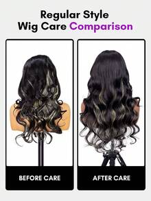 ALL READY WIG Wear & Go 免膠帶緞帶波浪真人髮假髮 黑色金髮臭鼬條紋 13x6蕾絲前沿假髮 漂白髮結 預拔髮線 自然髮際線 180%密度 18-24英吋 柔軟彈力波浪 易安裝 女款亮眼配色造型 - S1B/613A - 查看 8