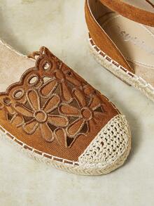 Styleloop Ladies, Straw Rope, Buckles, Flat Shoes. Fall Shoes - Light brown - View 10