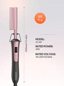 JMMO Copper Comb AC100-240V~, 42W, PTC Heating Adjustable Temperature In 4 Levels (170190210230 ℃) - US A Type Plug(110-127V) - View 6