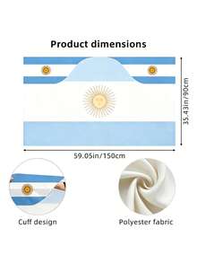 1 Pc,Wearable Flag Cape, Foldable And Portable. United States/The Netherlands/Argentina/Brazi/Spain. Create An Atmosphere, Suitablefor Taking Photos And Attending Parties - multicolor - View 10