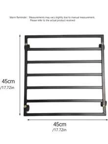 Heavy-Duty Metal Cart, Non-Slip Wheels With Lockable Mechanism, Sturdy Square Shelves - Multi-Purpose Cart For Indoor And Outdoor Use With Locking Mechanism, Suitable For Home, Garden - Multicolor - View 5