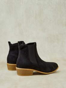 Styleloop Ladies And Ankle Boots And Booties, Slip-On Stretch Boots, Black Pointed Street Knight Boots Fall Boots - Black 0030 - View 12