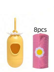 Baby Printed Diaper Garbage Bag Set, Portable Buckle Capsule Storage Box, Baby Diaper Dirty Diaper Replacement Bag Plastic Bag - Multicolor - View 8
