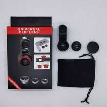 3-In-1 Universal Clip-On Phone Lens Kit - Wide Angle, Macro & Fisheye Lens, Mobile Phone Accessories To Enhance Your Photography Experience - A - View 12