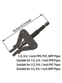 1PC Broken Screw Extractor Pipe Thread Remover For 1/2 Inch 3/4 Inch Pipes Remove Damaged Stripped Broken Bolts High Strength Durable Pipe Repair Tool Plumbing Tool Home Repair Essentials - 1Pc pipe broken wire remover - View 9