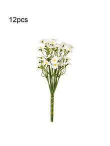 Rangkaian Bunga Daisy Chamomile Tiruan Gaya Kering, Tersedia Paket 6 atau 12 Buah (Opsional), Buket Genggam untuk Dekorasi Ruang Tamu, Pesta, dan Fotografi - Chamomile - View 12