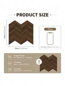 Irregular Thickened Wood Grain Foam Floor Sticker Matte Frosted Self Adhesive Waterproof Decorative Tile Decal For Home Bathroom Kitchen Floor Wall Easy Clean Peel And Stick - one-size - View 10
