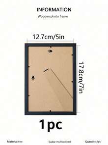 3/2/1件裝木製相框 10X15 15X20 20X25 A4 木色照片框 附立架 照片牆裝飾 紀念禮物 - 黑色 - 查看 18