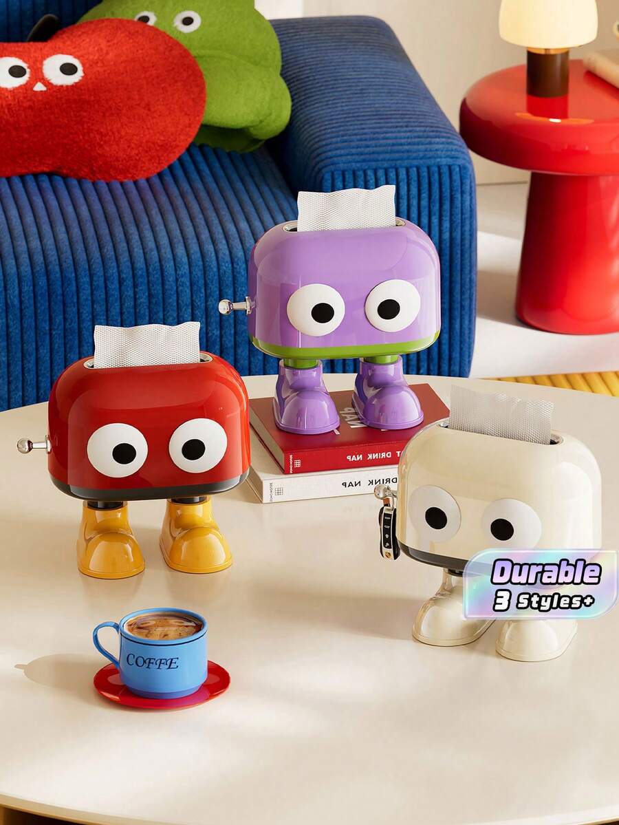 Creative Paper Towel Storage Box: Highly Stylish, Suitable For Home Use, Tabletop Paper Towel Box, Creative And Multi-Functional, Can Be Elevated And Extracted. - Multicolor - View 1