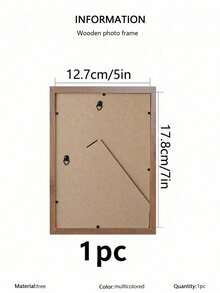 3/2/1件裝木製相框 照片牆用 10X15 15X20 20X25 A4 木色相框支架 照片裝飾紀念禮物 - 棕色 - 查看 12
