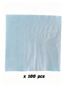 60pcs/100pcs,Light Blue, Napkins, Disposable Tissues, Suitable For Parties/Birthdays/Festivals/Weddings,4.92x4.92inches - Light Blue - View 7