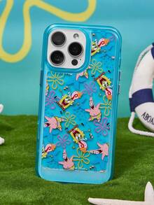 SpongeBob SquarePants | Joivida Blue Anti-Fall Protective Space Phone Case, Compatible With IPhone 13–17 Series - Multicolor - View 1