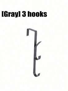 1pc/2pcs Over-The-Door Hooks Multi-Functional Space-Saving Vertical Storage Hooks, No-Drill Door Hanging Storage Rack, Suitable For Bathroom, Bedroom, Entryway, Sturdy Door Back Clothing Rack, Towel Rack, Home Bathroom Accessories, Home Decor Storage - Vertical Hook - View 14