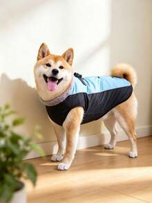 Pet Clothing For Large Dogs, Outdoor Windproof And Warm Clothing For Shiba Inu And Golden Retriever Dogs. - Blue - View 5