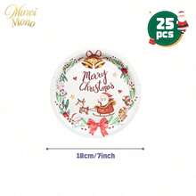 Muroi Mono 25/100 Pieces Of Disposable Party Supplies, Including Disposable Paper Plates, Napkins, Cups, Suitable For Dessert Service, Party Decorations, Various Events, And Gatherings, Including Christmas. - Style 4 - View 11