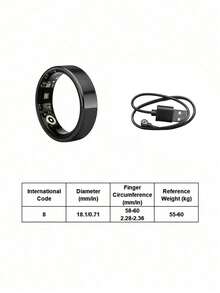 Teckwe R7/R1/TK18/TK16 Smart Ring15–20mAh Battery With Up To 5 Days Of Use. Multi-Mode Sports Tracking,Supports Gesture Photography, Call/Message Alerts. Health Monitoring: Sleep Tracking, Heart Rate, Blood Oxygen, Skin Temperature Detection. - Multicolor - View 26