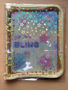 1pc Fashionable Star Printed 6-Ring A5 PVC Zipper Binder Planner, Album For Idol Photo Card & Collection,Back To School,School Supplies - Multicolor - View 33