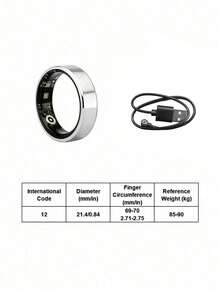 Teckwe R7/R1/TK18/TK16 Smart Ring15–20mAh Battery With Up To 5 Days Of Use. Multi-Mode Sports Tracking,Supports Gesture Photography, Call/Message Alerts. Health Monitoring: Sleep Tracking, Heart Rate, Blood Oxygen, Skin Temperature Detection. - Multicolor - View 30