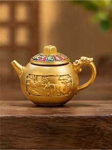 鋅合金製鍋形裝飾禮品，包含辦公桌裝飾、手工藝品、開箱禮物及裝飾配件，裝飾背面附豬圖案，非常實用 - 多色 - 查看 7