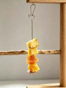 Stainless Steel Bird Fruit Forks - Parrot Cage Accessories Set For Fruit & Snack Feeding | Rustproof Chew-Proof Bird Supplies, Immediate Use Bird Toys - Silver - View 11