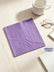 20/60/100 Pcs,Purple, Cocktail Napkin, 5*5 Inches, Disposable Napkin, Suitable For Dinner, Wedding, Birthday Party, Bridal Party, Banquet And Other Events - purple - View 1