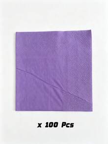 20/60/100 Pcs,Purple, Cocktail Napkin, 5*5 Inches, Disposable Napkin, Suitable For Dinner, Wedding, Birthday Party, Bridal Party, Banquet And Other Events - purple - View 5
