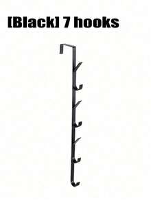 1pc/2pcs Over-The-Door Hooks Multi-Functional Space-Saving Vertical Storage Hooks, No-Drill Door Hanging Storage Rack, Suitable For Bathroom, Bedroom, Entryway, Sturdy Door Back Clothing Rack, Towel Rack, Home Bathroom Accessories, Home Decor Storage - Vertical Hook - View 13