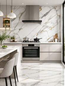 Three Meals, Four Seasons Cartoon Kitchen Oilproof Self-Adhesive Waterproof High-Temperature Resistant Decals, Stove Hood Cabinet Wall Desktop Stove Renovation Rental Apartment Remodeling Home Wipeable Decorative Protective Film - multicolor - View 5