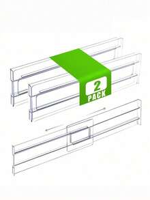 1/2/4/6/8/10pcs Drawer Divider Storage Box, Adjustable Clothing Drawer Divider, Expandable Kitchen Drawer Storage Box, Adjustable Divider For Bedroom, Bathroom, Vanity, Wardrobe, Clothing, Office, Kitchen Storage, Sturdy And Durable For Home Storage - Clear - View 18