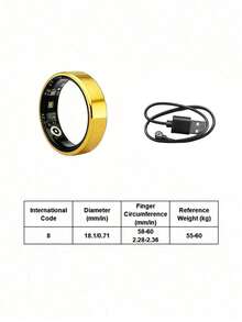 Teckwe R7/R1/TK18/TK16 Smart Ring15–20mAh Battery With Up To 5 Days Of Use. Multi-Mode Sports Tracking,Supports Gesture Photography, Call/Message Alerts. Health Monitoring: Sleep Tracking, Heart Rate, Blood Oxygen, Skin Temperature Detection. - Multicolor - View 25